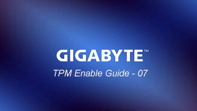 GIGABYTE Motherboard TPM Enable Guide - 07