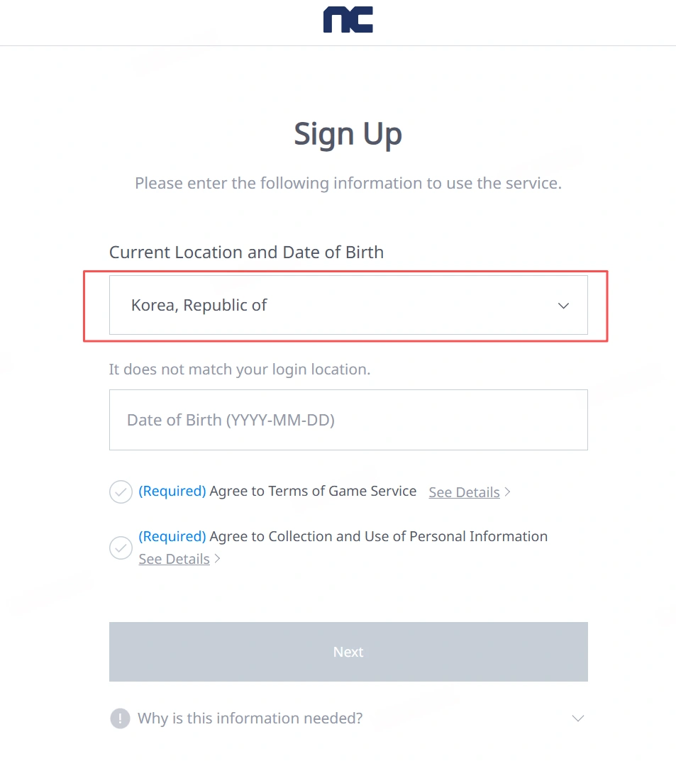 How to Register for Aion 2 Korean Server Account