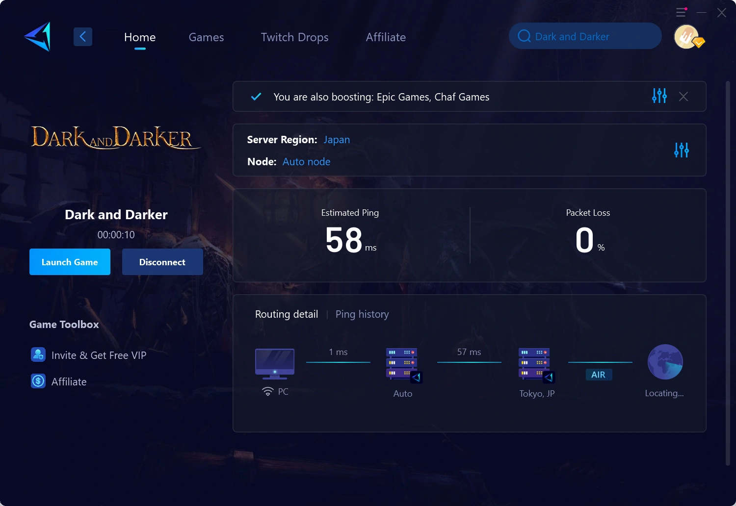 Dark and Darkerのサーバー接続問題の解決方法
