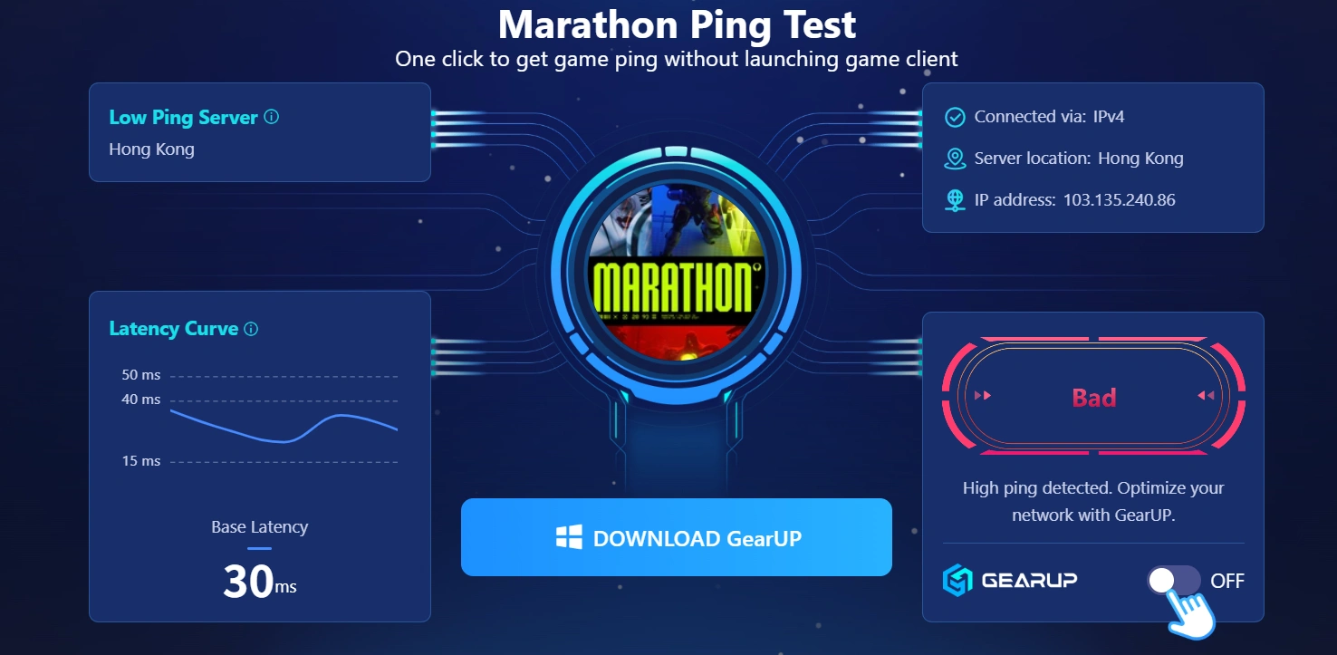 How to Check Ping in Marathon