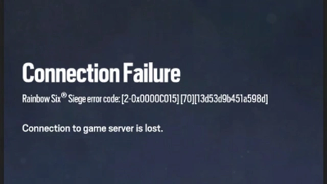 How to Fix Rainbow Six Siege X Error Code 2-0x0000C015