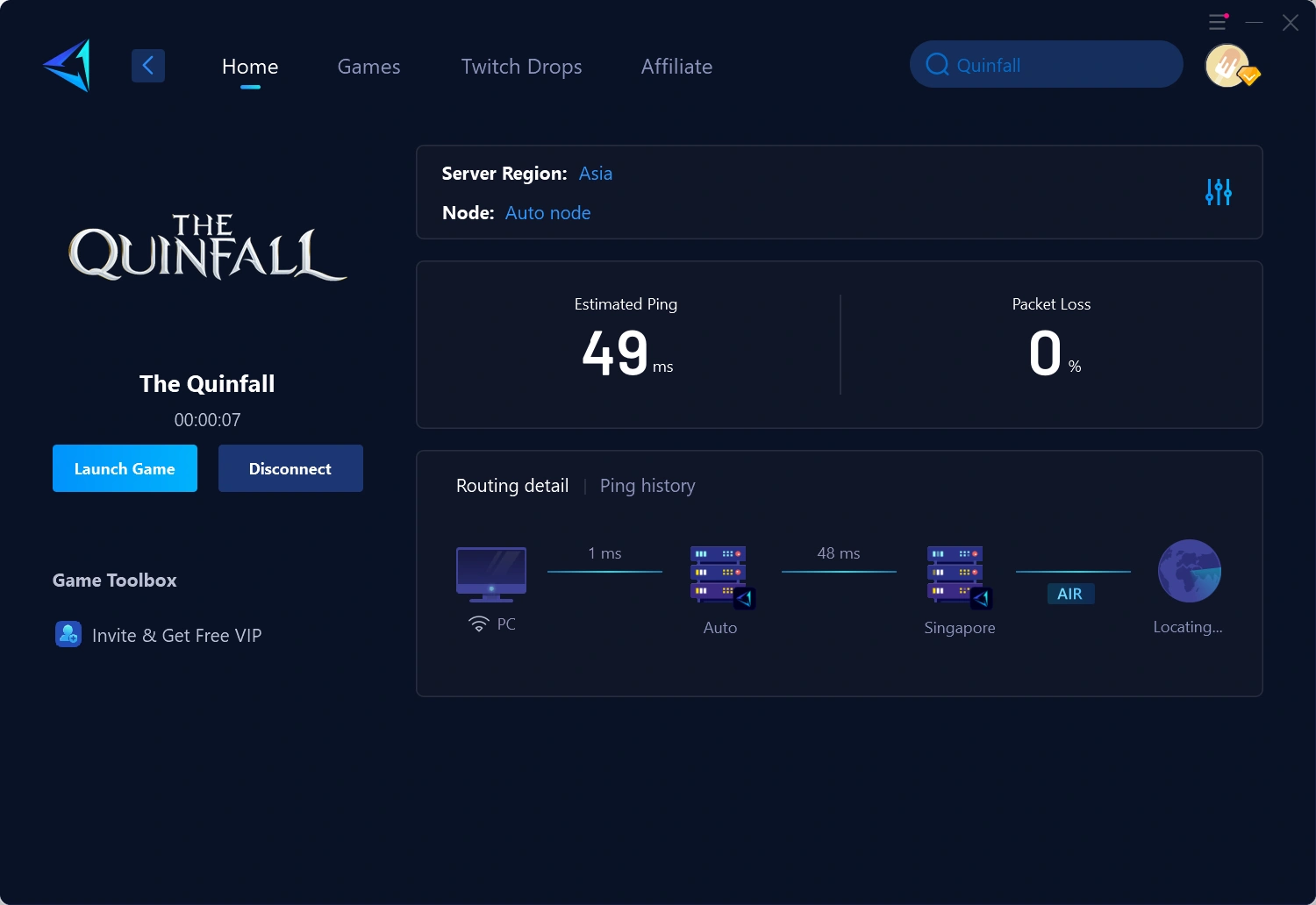 How to Connect to The Quinfall Servers from Russia