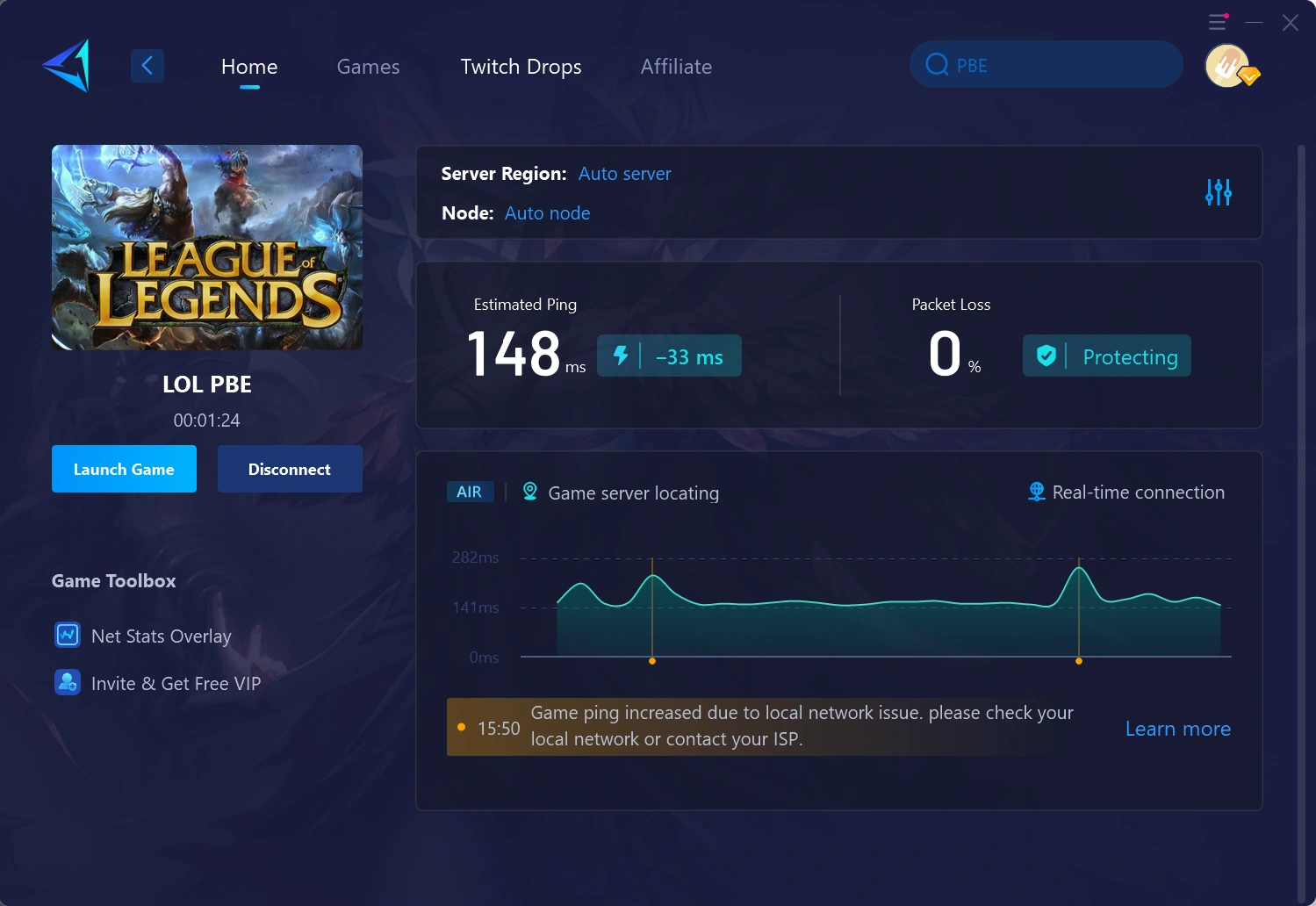 How Can I Reduce PBE Ping