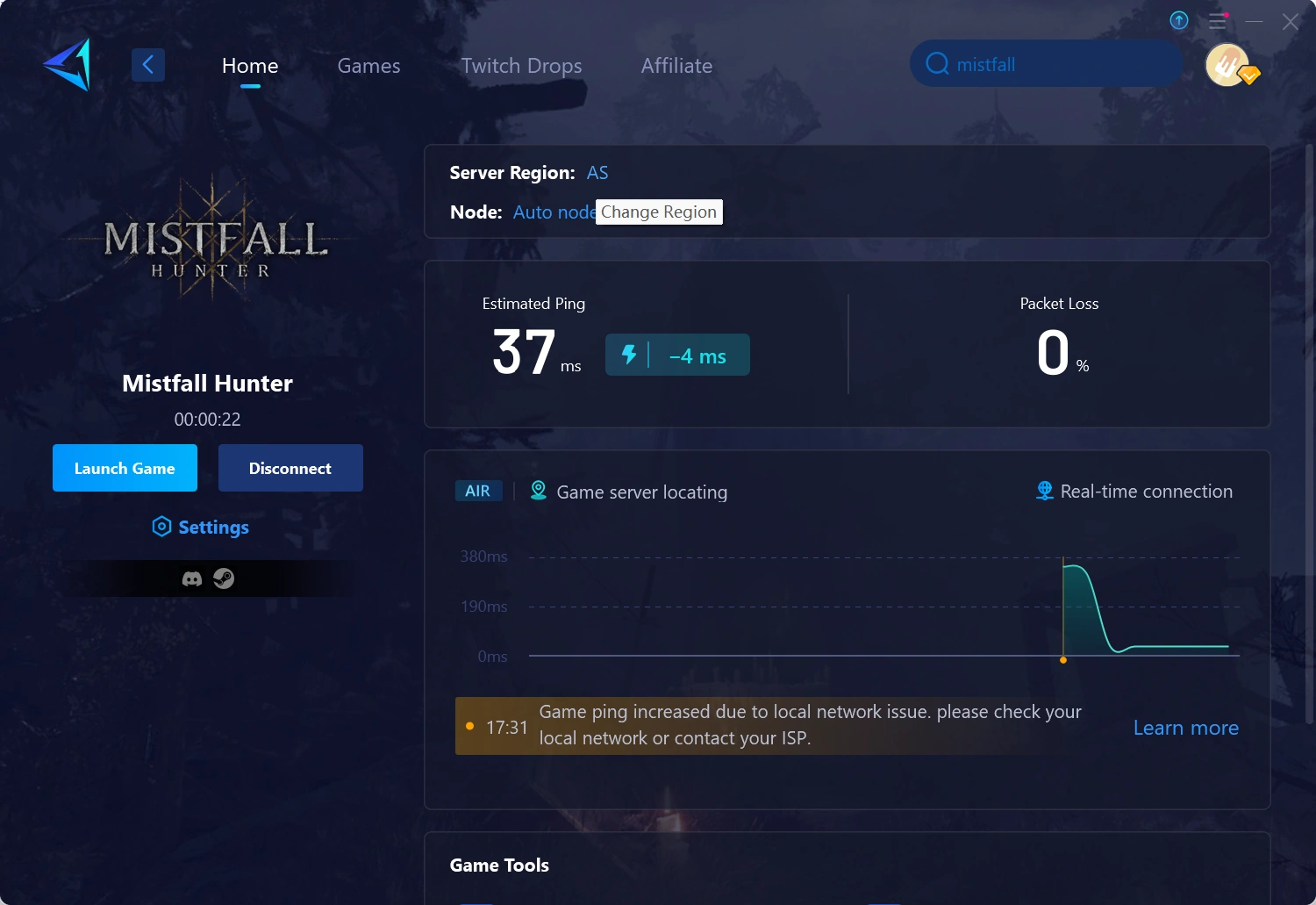 Mistfall Hunterのラグを修正する方法