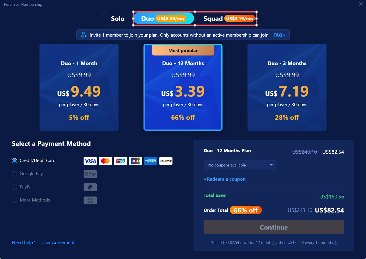 GearUP Team Plans: How to Choose Between Duo and Squad Memberships