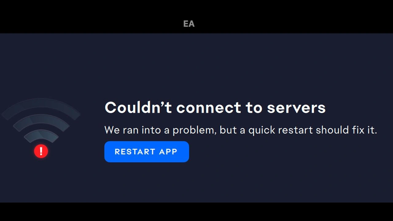 EA App Not Connecting to Server