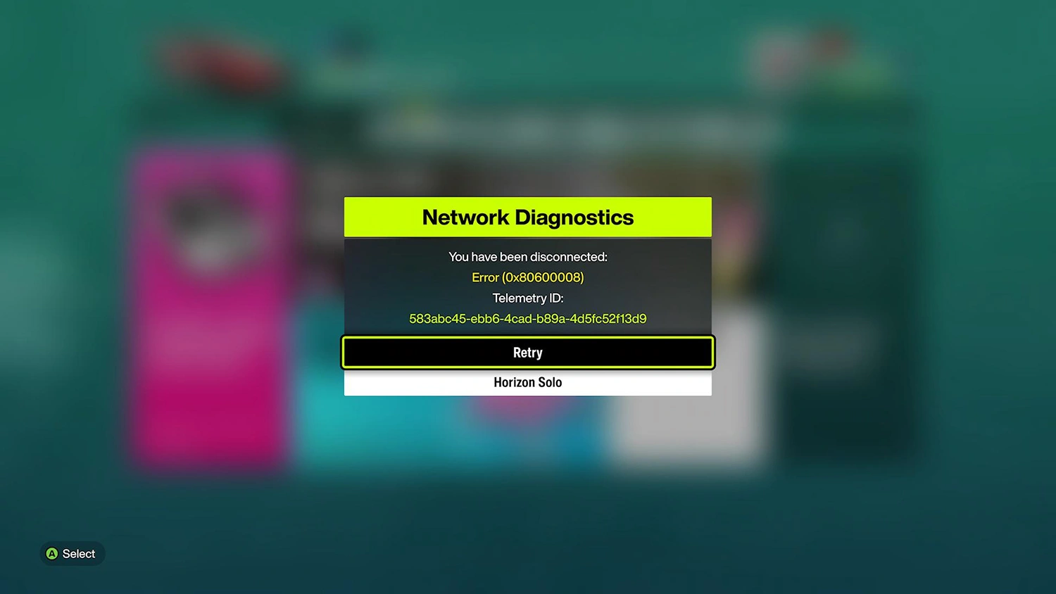 Error (0x80600008) for Horizon 6