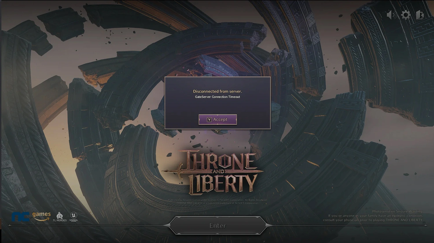 Getting Into Throne And Liberty's Russian Server After A Failed Login