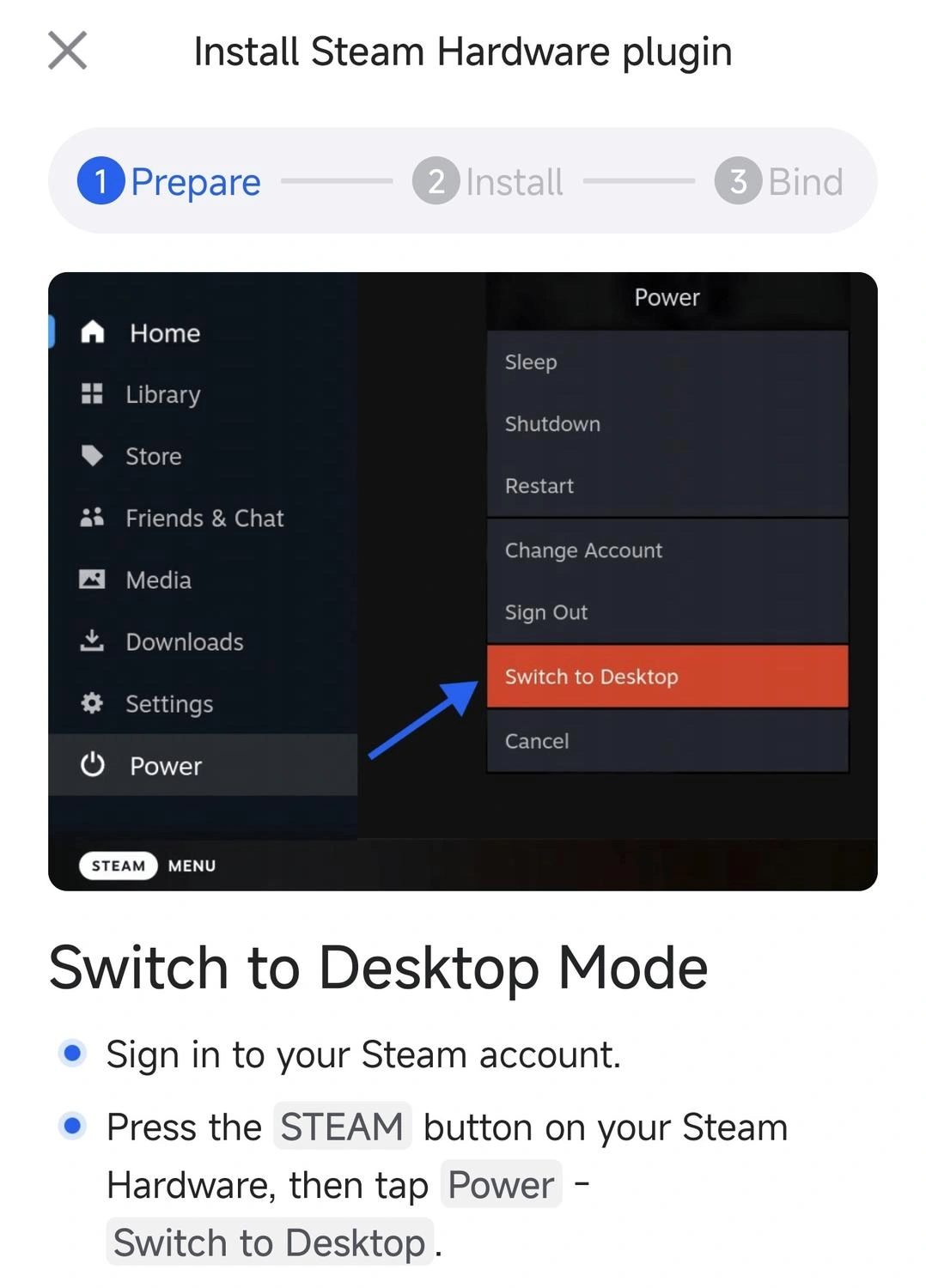 Steam Hardware Plugin Install