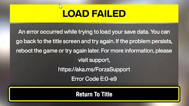 Come risolvere l'errore E:0-e9 in Forza Horizon 6 – Guida completa
