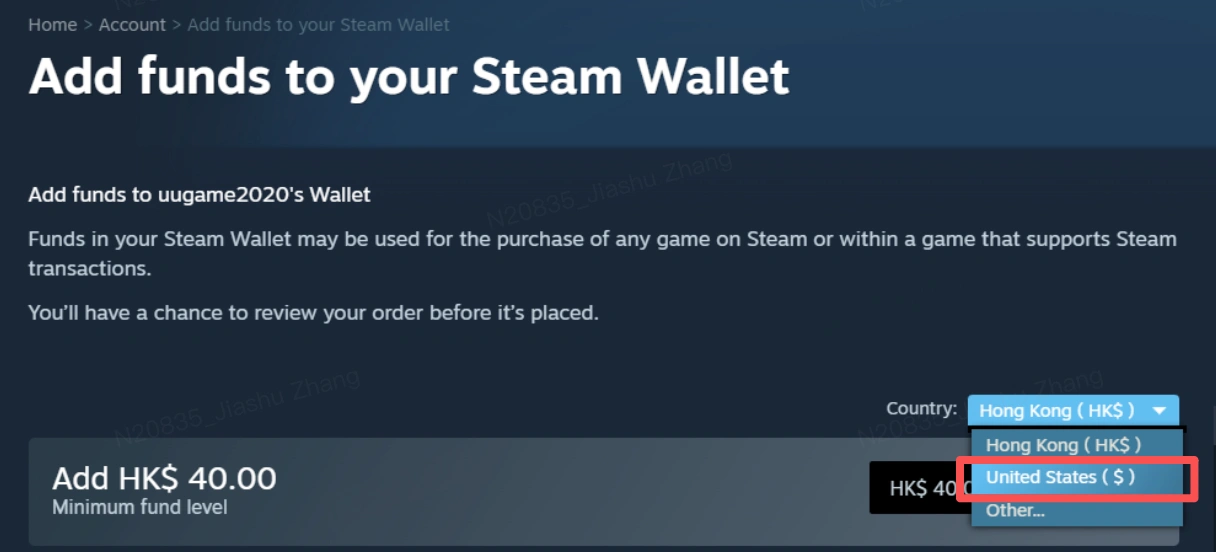 Change Steam Region