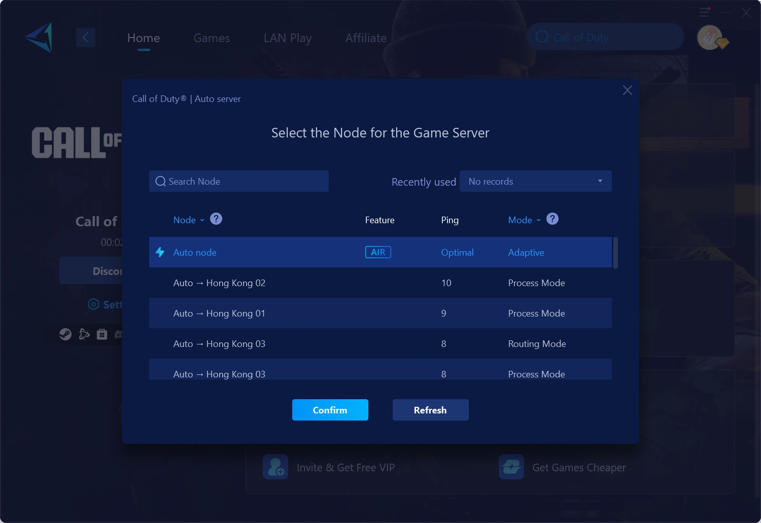 Use GearUP to Optimize NAT and Network Routes