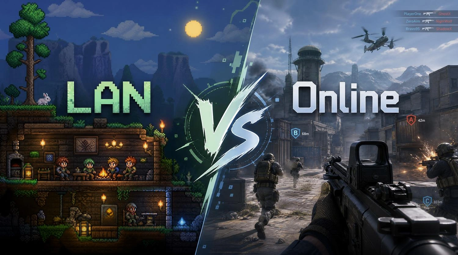 LAN Games vs Online Games: What’s the Difference