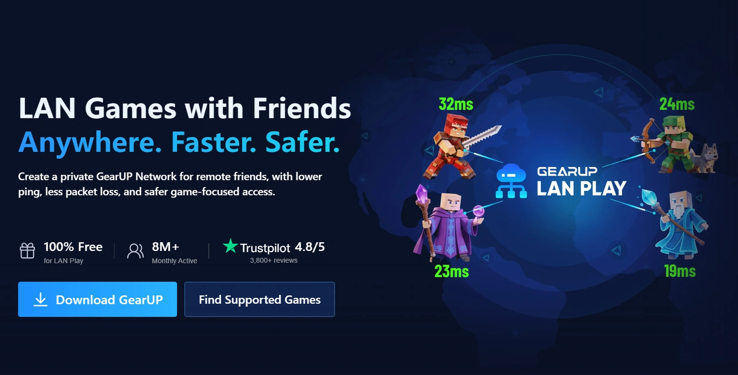 Using GearUP LAN Play to Connect with Remote Friends