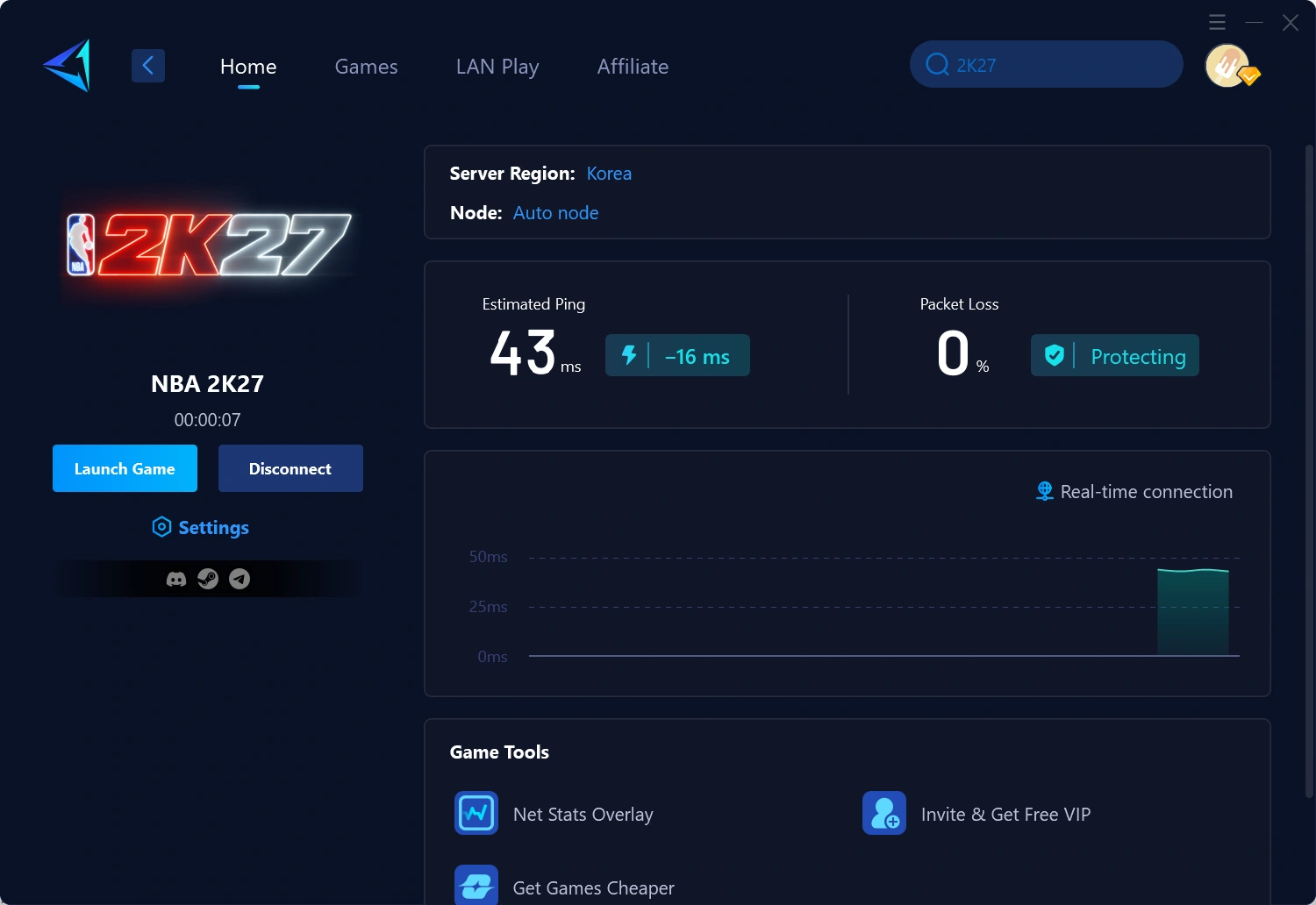 Download GearUP to Stabilize Your Connection