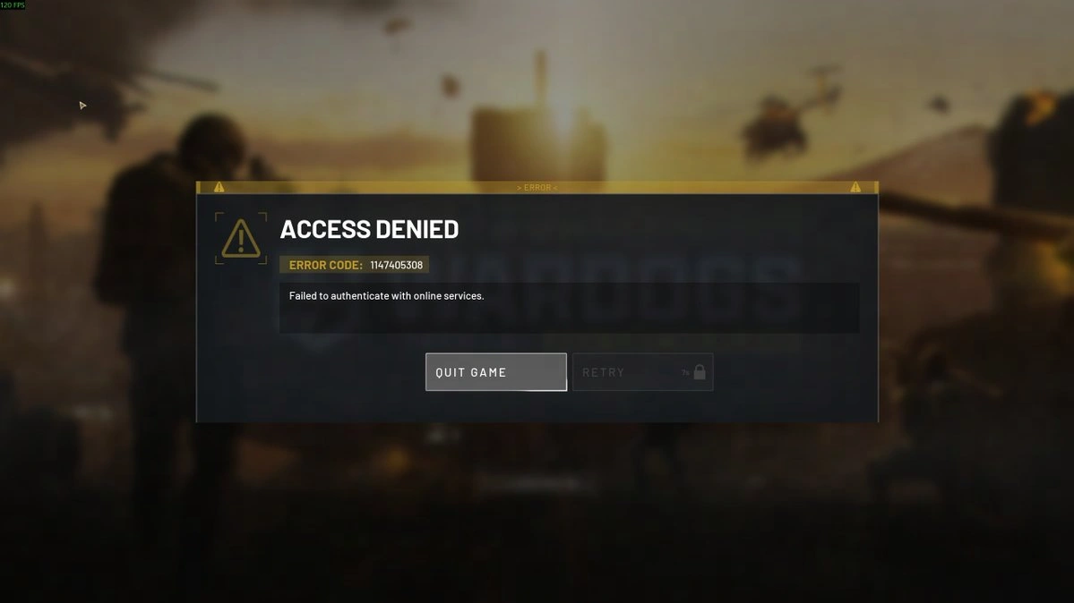 WARDOGS Error Code 1147405308: How to Fix Access Denied After Queueing
