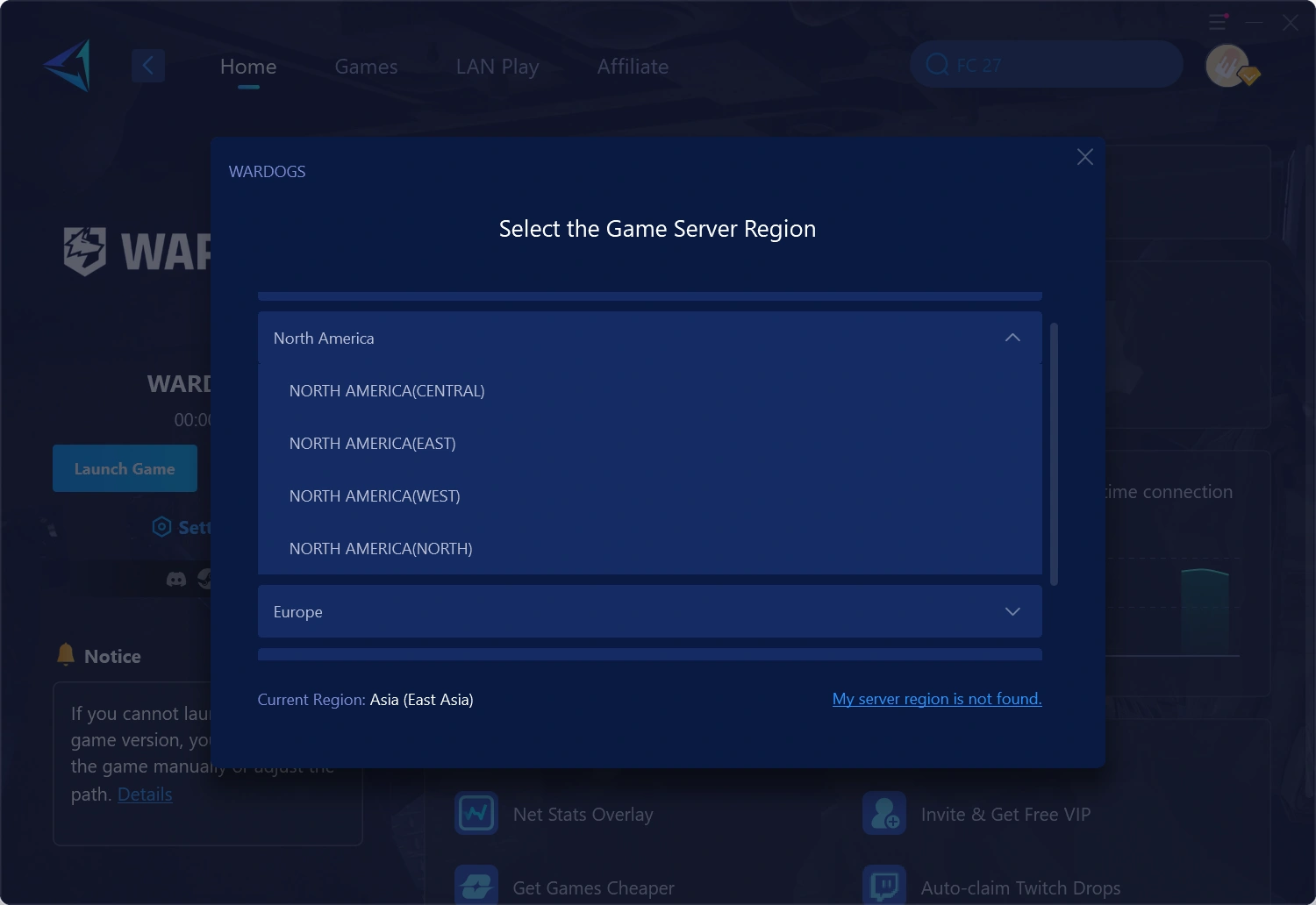GearUP Can Help You Connect to North American Servers