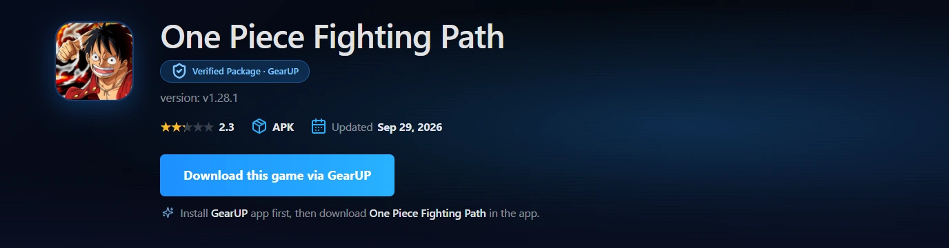 One Piece Fighting Path GearUP APK