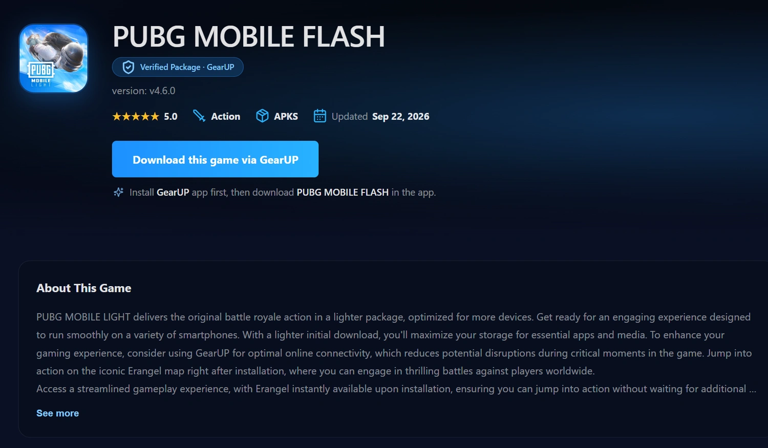 Try GearUP Mobile's Official APK