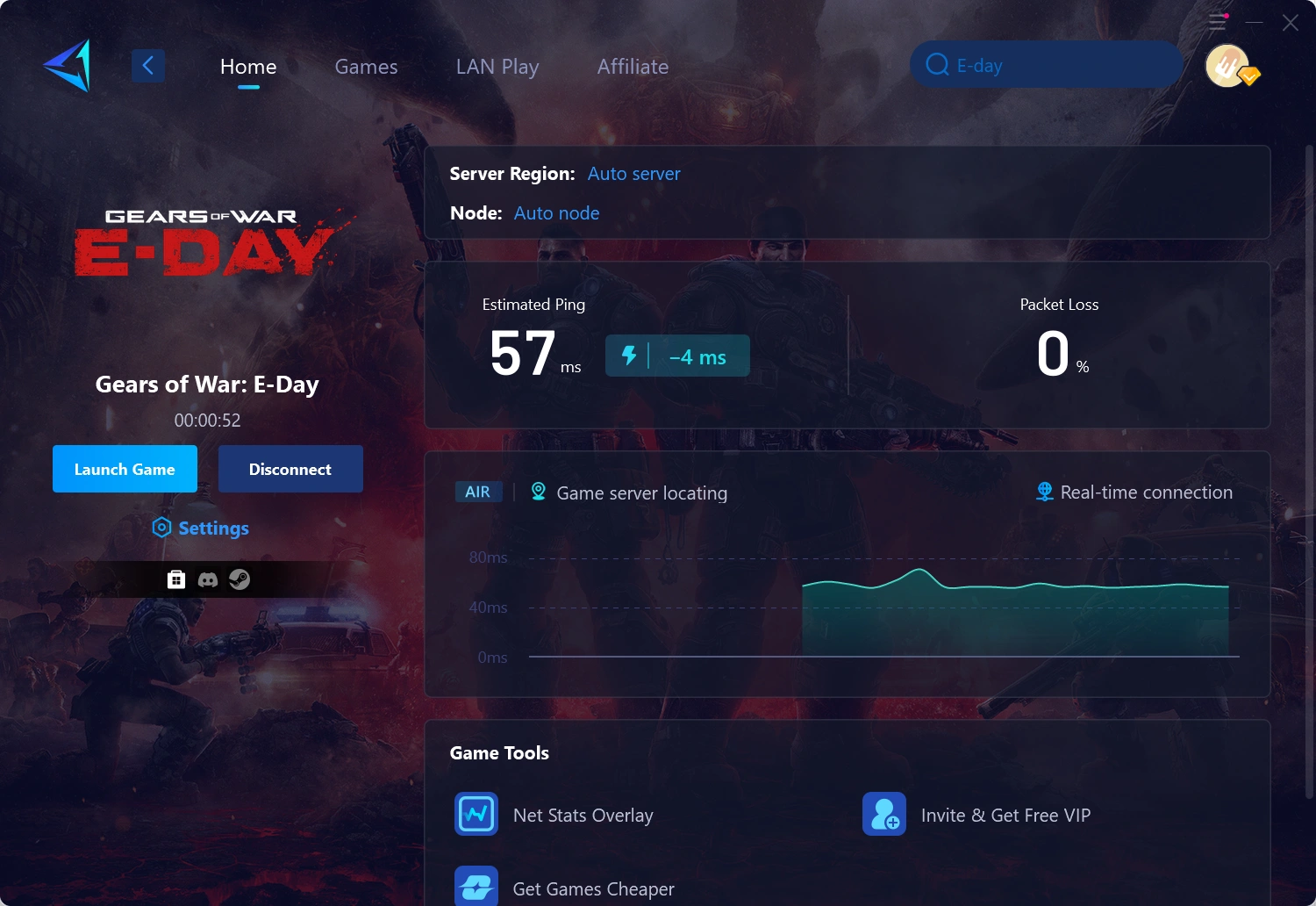 GearUP PC Accelerator: Gears of War E-Day